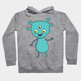 cute cartoon alien Hoodie